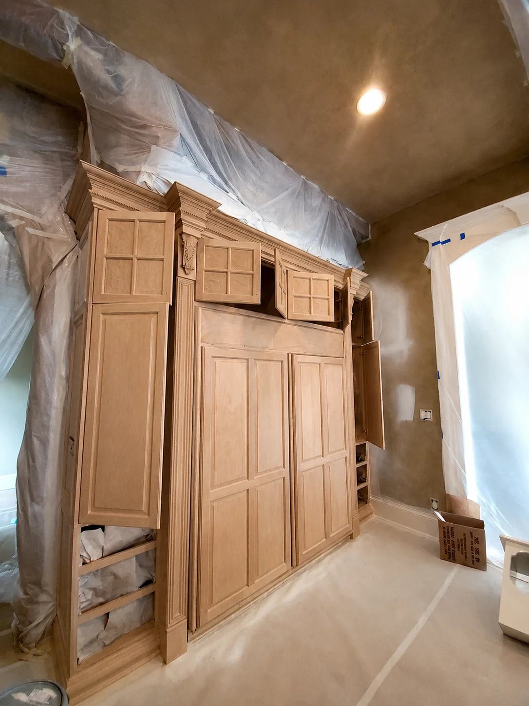 Before cabinet refinishing — Spring TX