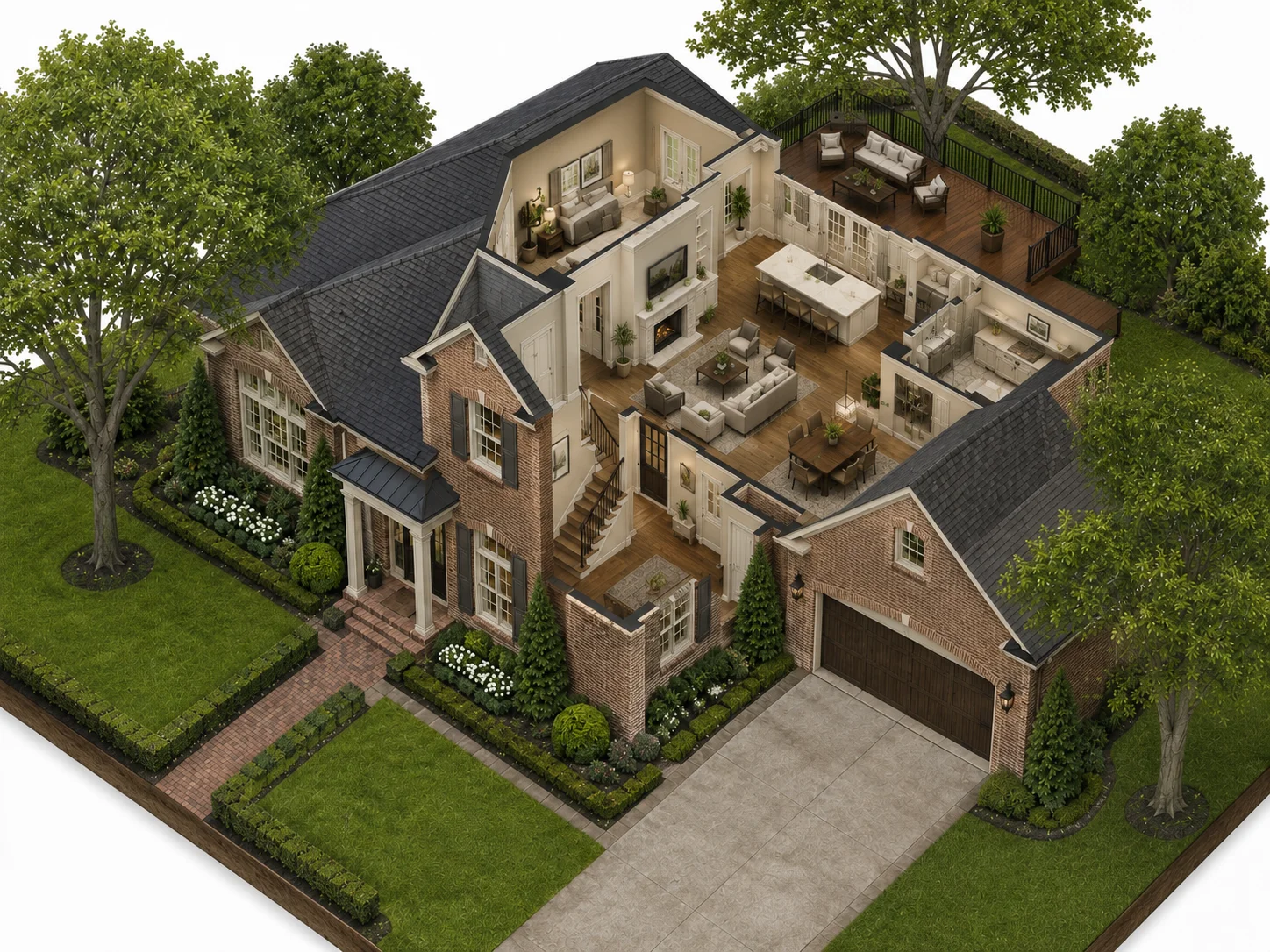 Paintmaster home isometric cutaway